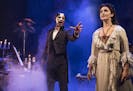 There's music and it's night, so this must be the Phantom (Derrick Davis) and the objection of his obsession, Christine (Eva Tavares). (Photo by Matth