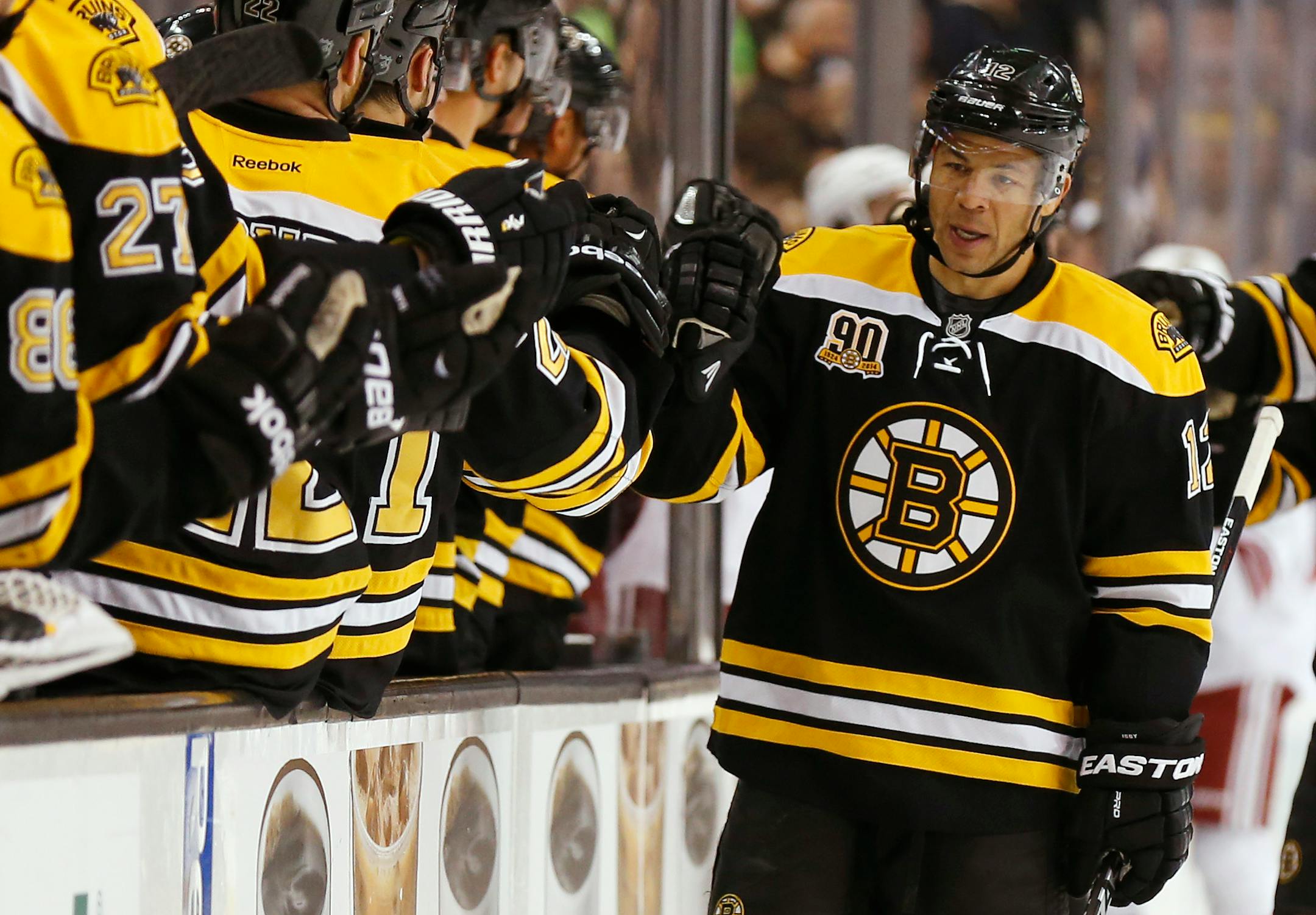 Jarome Iginla had 30 goals and 31 assists for Boston in 2013-14.