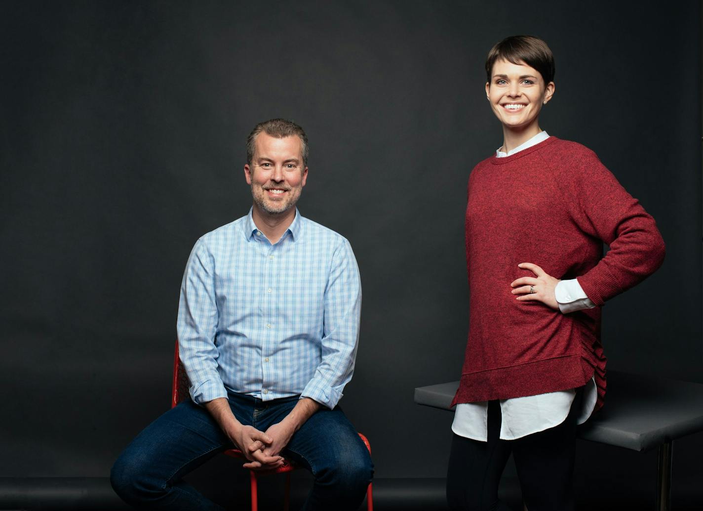 Jeff Freeland Nelson, the general partner of American Public Media's Glen Nelson Center and Melissa Kjolsing Lynch, founding manager of Lunar Startups
Photo by Nate Ryan
Courtesy Minnesota Public Radio