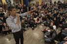 Former Texas Rep. Beto O'Rourke spoke at town hall meeting at Edison High School Wednesday May 8, 2019 in Minneapolis, MN.