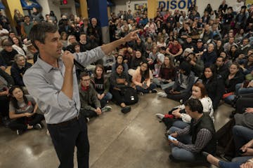 Former Texas Rep. Beto O'Rourke spoke at town hall meeting at Edison High School Wednesday May 8, 2019 in Minneapolis, MN.