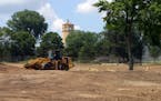 Construction is underway for the new golf course at Highland Park in St. Paul. See "Tee Time" item, Friday Aug 1, 2003, Star Tribune, page C16.