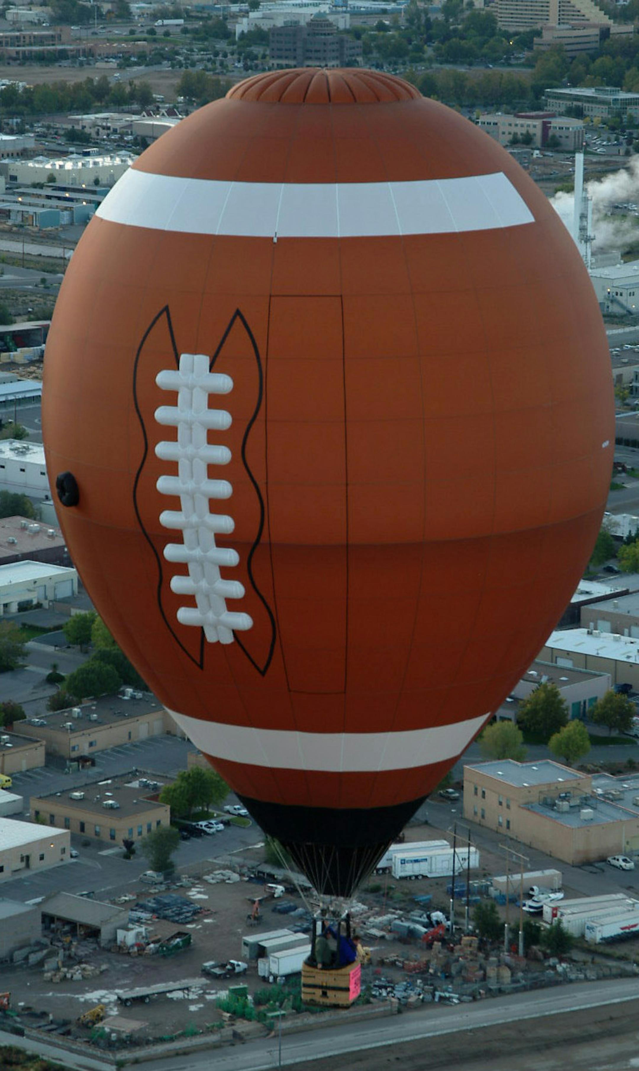 This balloon from Louisville, Ky., will help celebrate the &#xec;Touchdown Hudson XXIX&#xee; football theme a week before the Super Bowl.