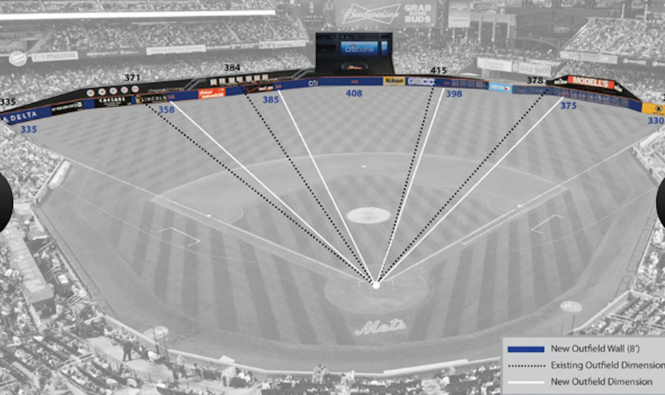 Rendering of the new dimension at Citi Field in New York