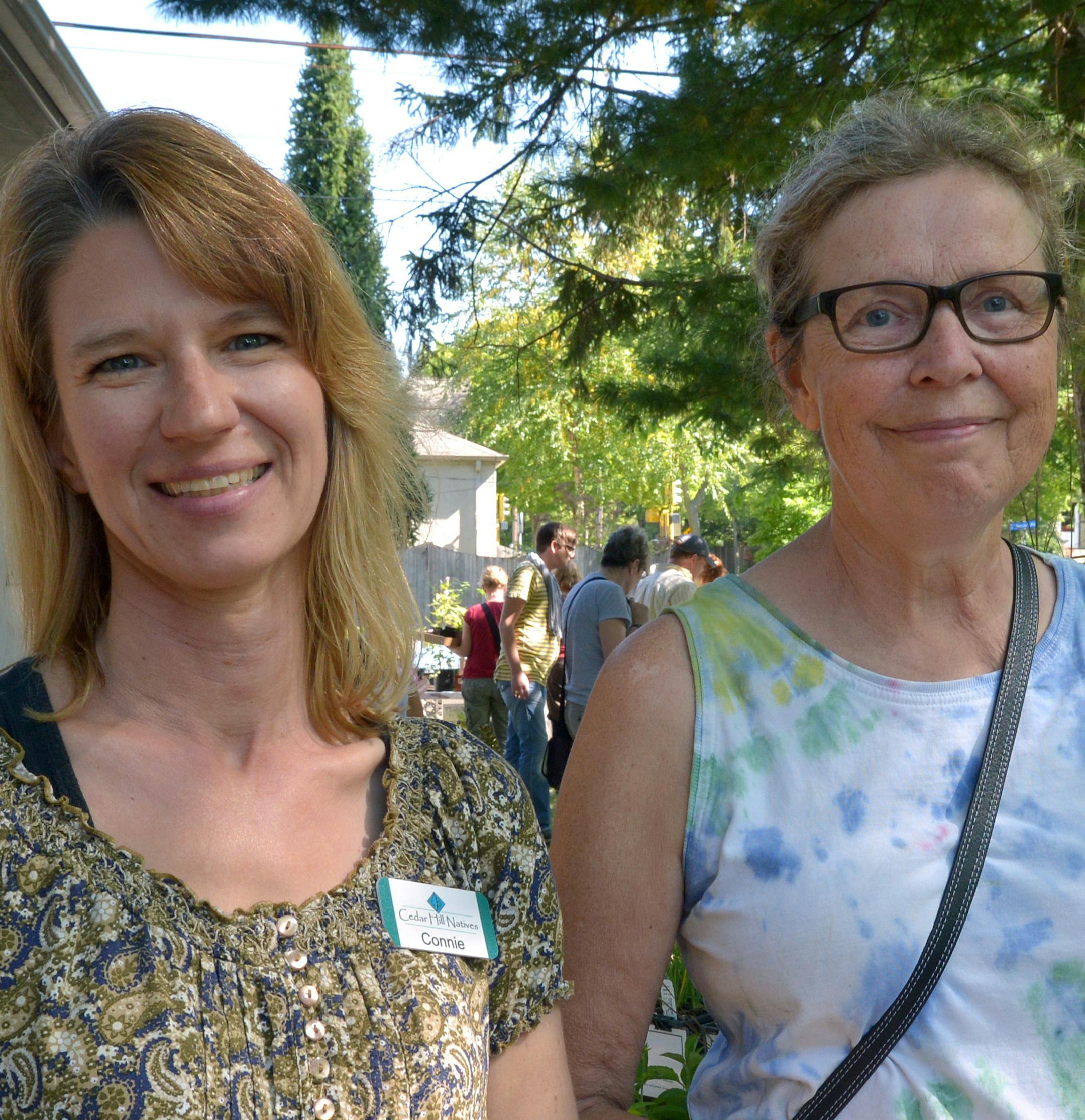 From left, owner of Cedar Hill Natives, Connie Taillon, and Laurie Bruno. ] (SPECIAL TO THE STAR TRIBUNE/BRE McGEE) **Connie Taillon (left, owner of Cedar Hill Natives), Laurie Bruno (right)