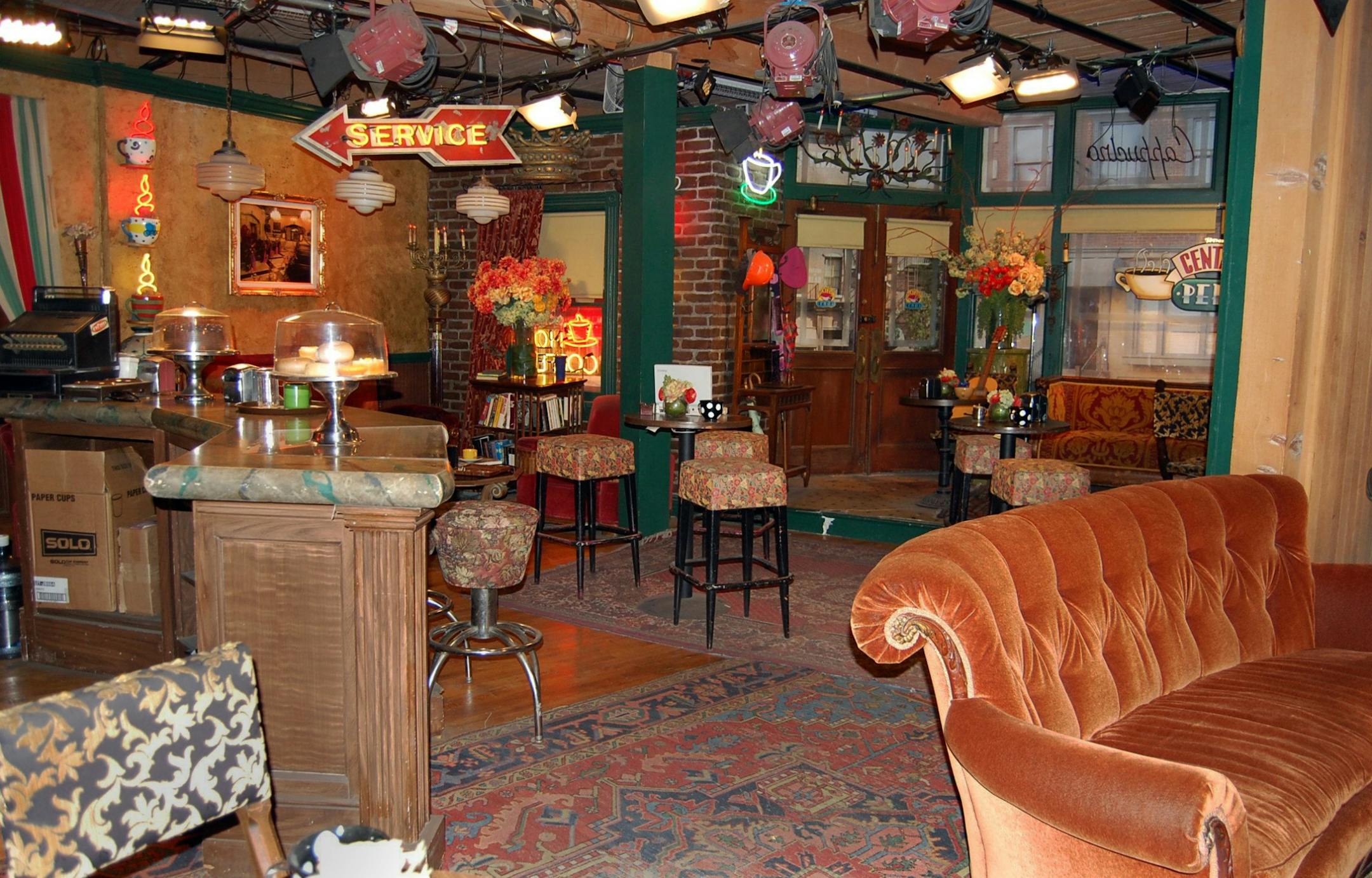 A visit to the Central Perk coffee shop set from the Friends series is part of the Warner Bros. VIP studio tour. hollywood studio tours