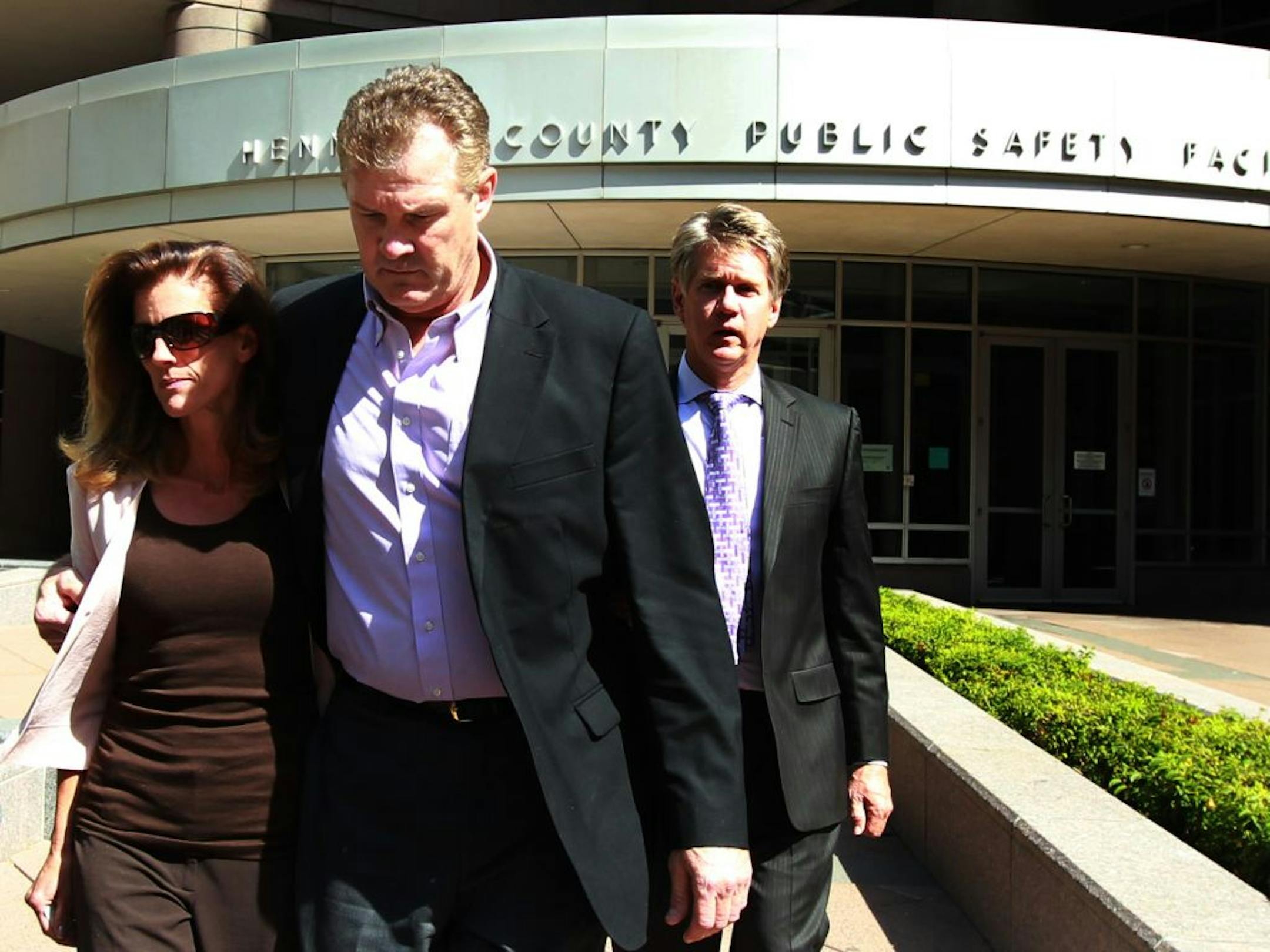 Amy Senser, with her husband, Joe, at her side, left the Hennepin County jail in Minneapolis on Thursday after posting bond.