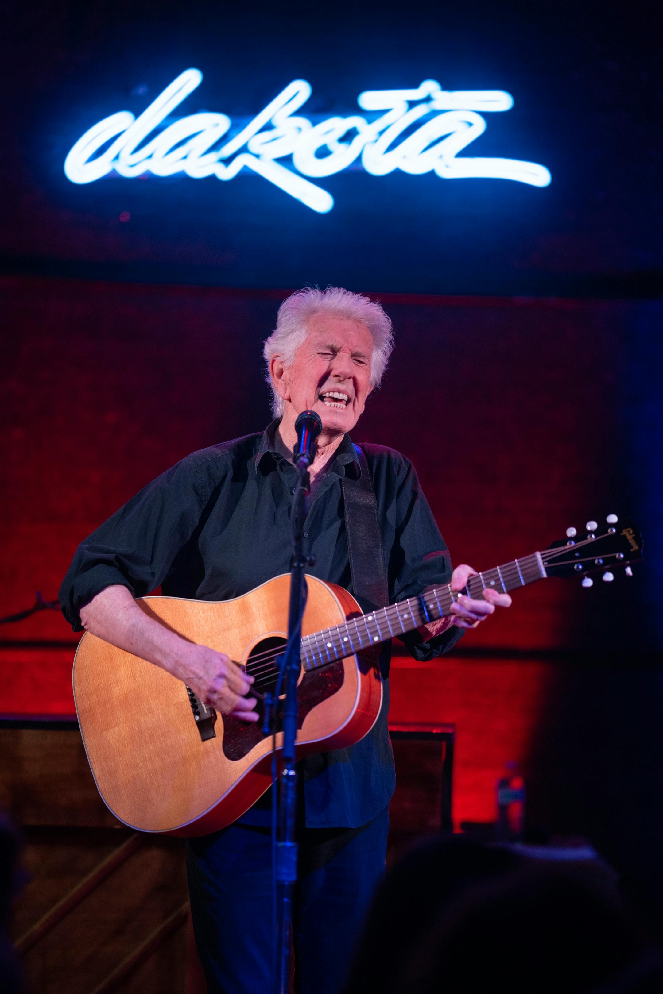 Graham Nash performing early in his set at the Dakota Tuesday night.