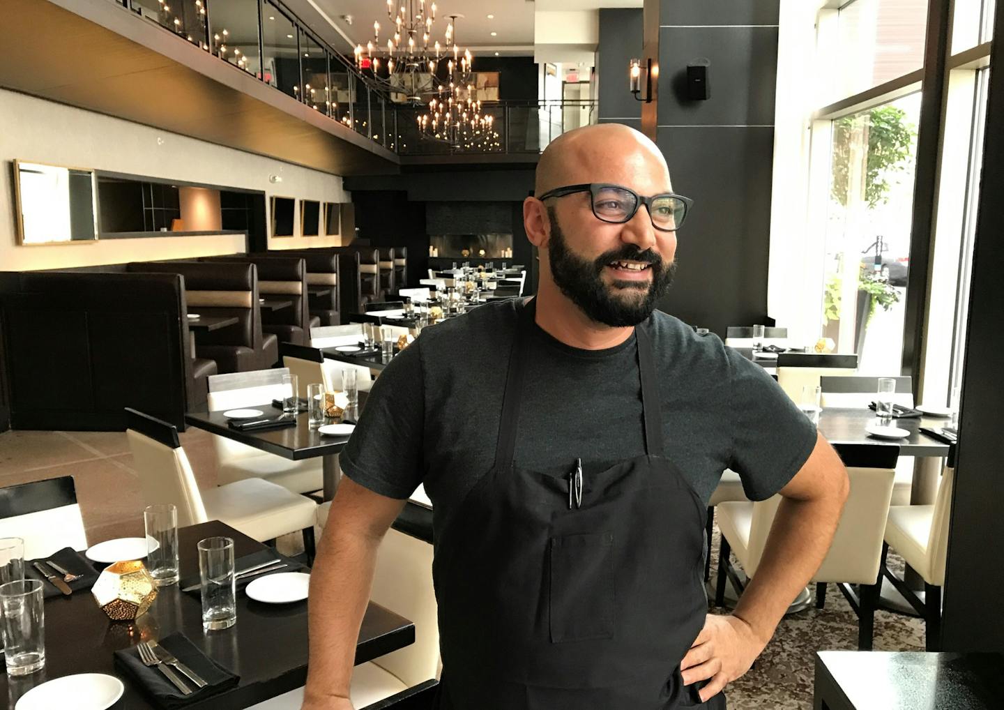 Chef Sameh Wadi at Seven Steakhouse in Minneapolis.