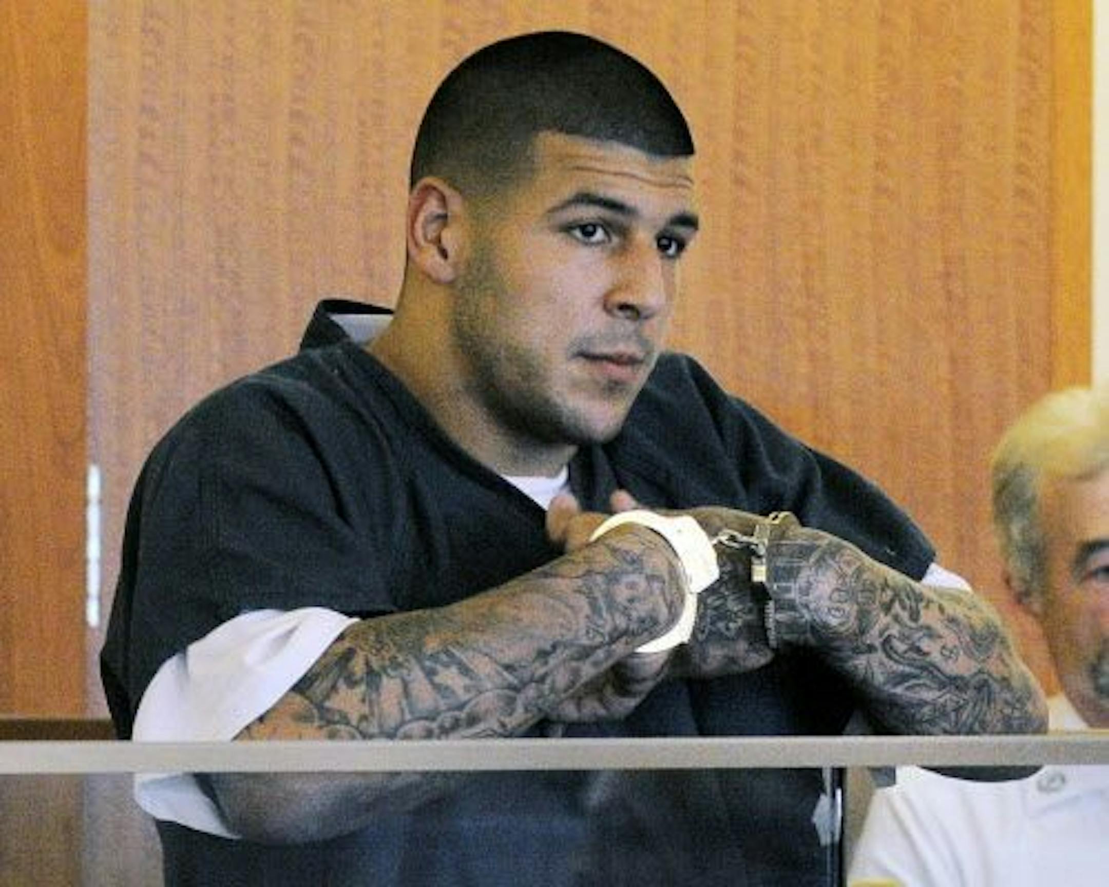 Former New England Patriots NFL football player Aaron Hernandez