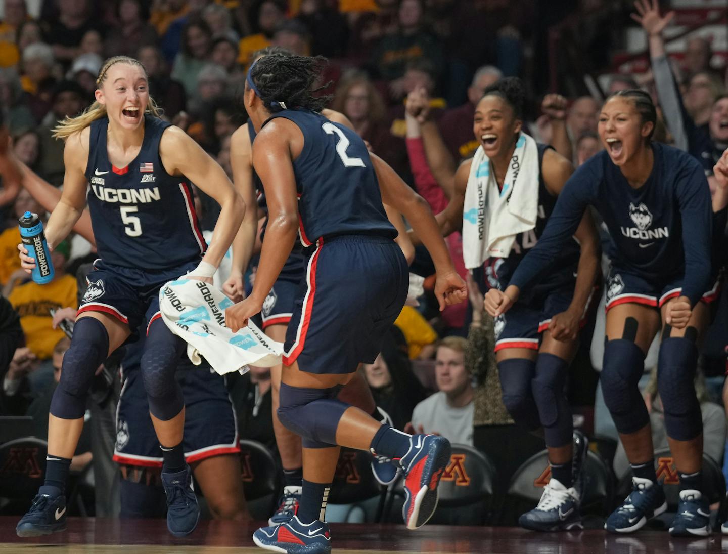 Paige Bueckers returns to warm reception, boosts UConn over cold ...