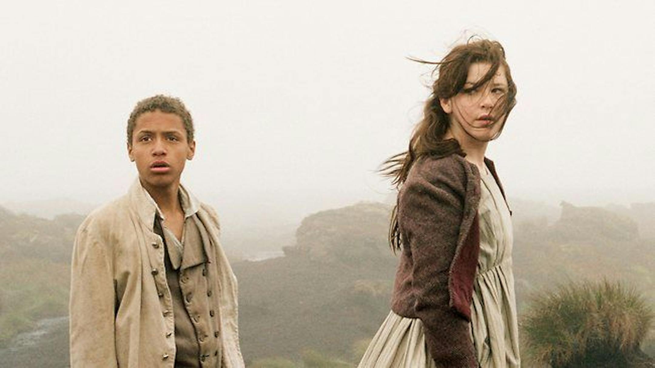 James Howson as Heathcliff and Kaya Scodelario as Catherine in "Wuthering Heights"
