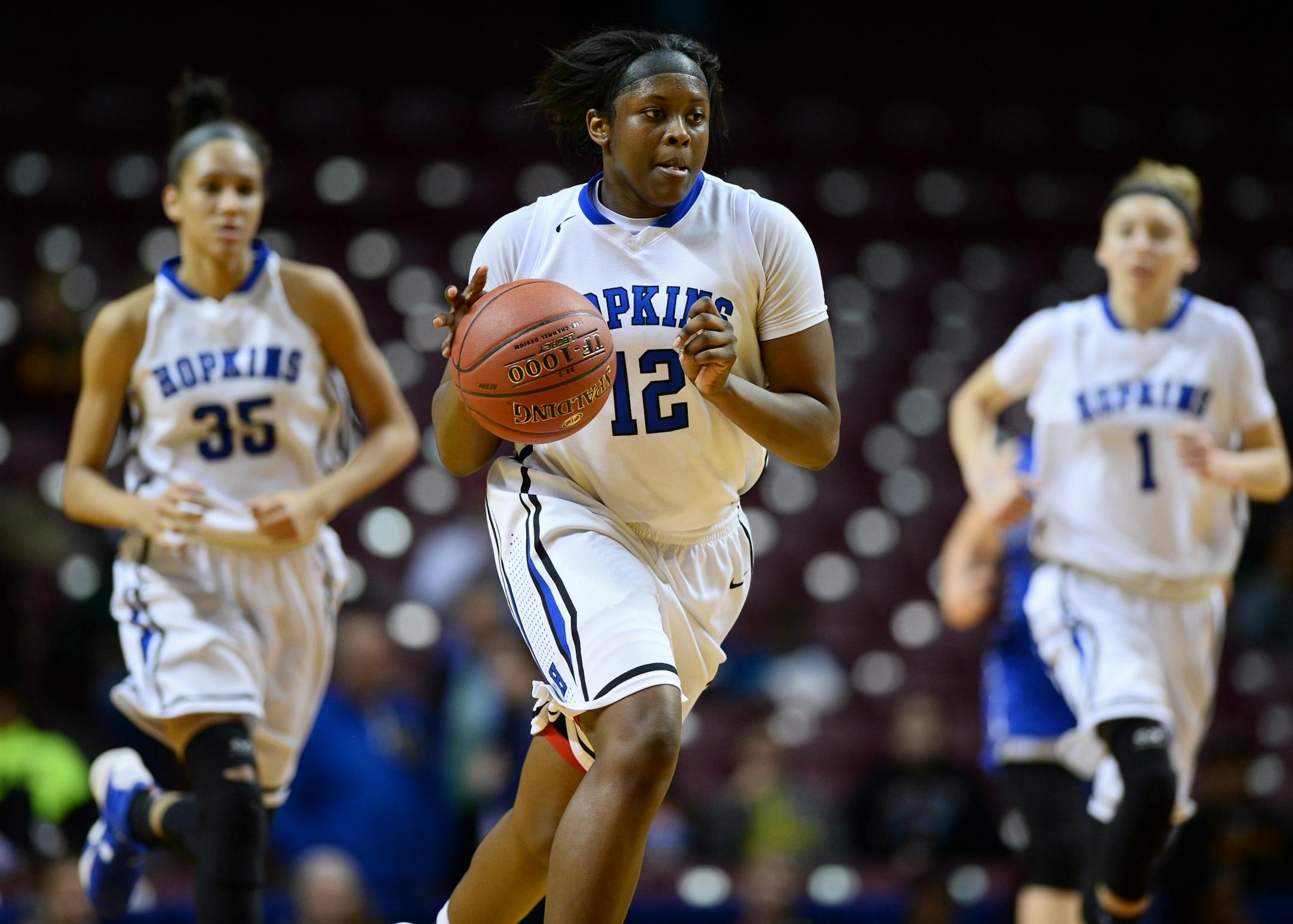 Hopkins forward Nia Hollie