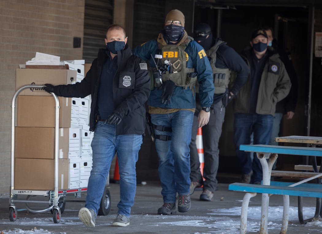 The FBI raided the offices of Twin Cities nonprofit Feeding our Future on Jan. 20, 2022. 