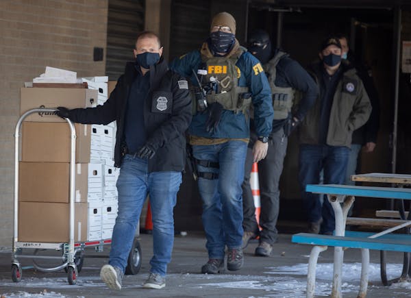 The FBI executed a search warrant at Twin Cities nonprofit Feeding our Future on Jan. 20, 2022.