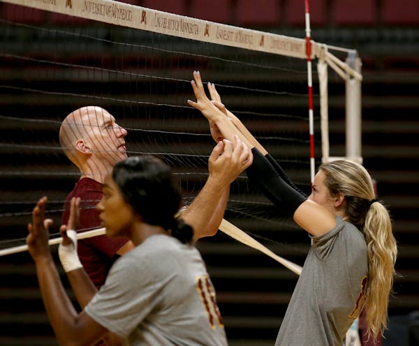 Gophers volleyball coach Hugh McCutcheon and Samantha Seliger-Swenson were both honored by the Big Ten on Wednesday.