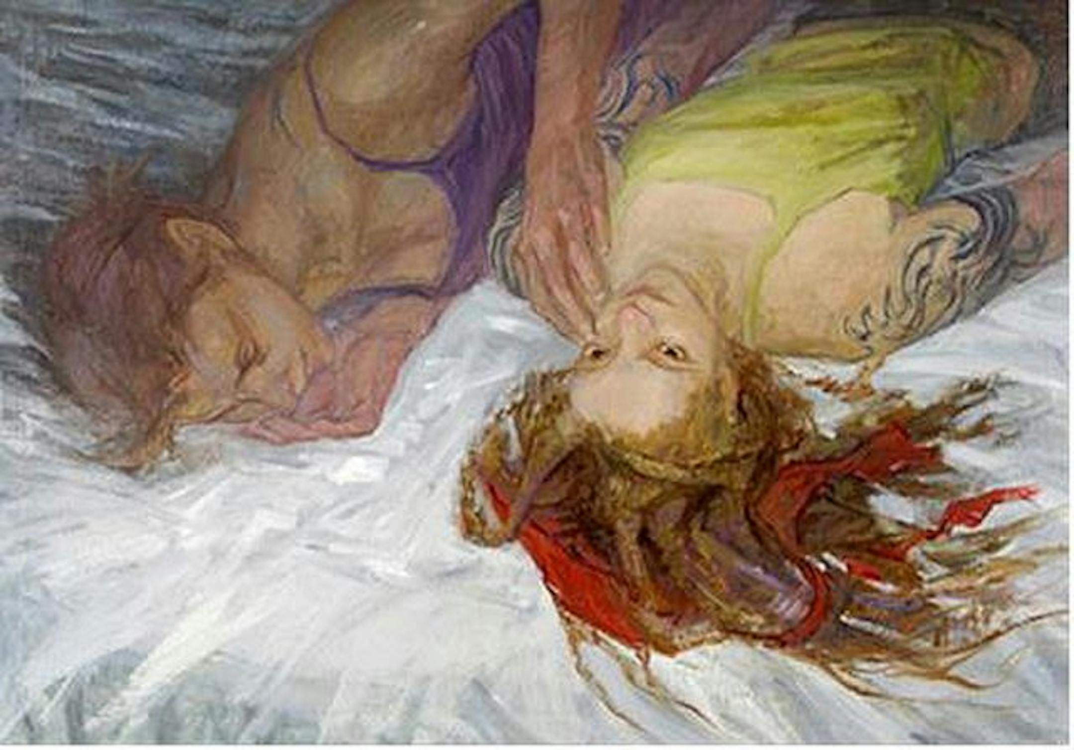 "Rachel and Val on the Bed"