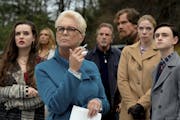 "Knives Out," which stars Jamie Lee Curtis, foreground, is a mystery that explores the intersection of family dynamics and finances.