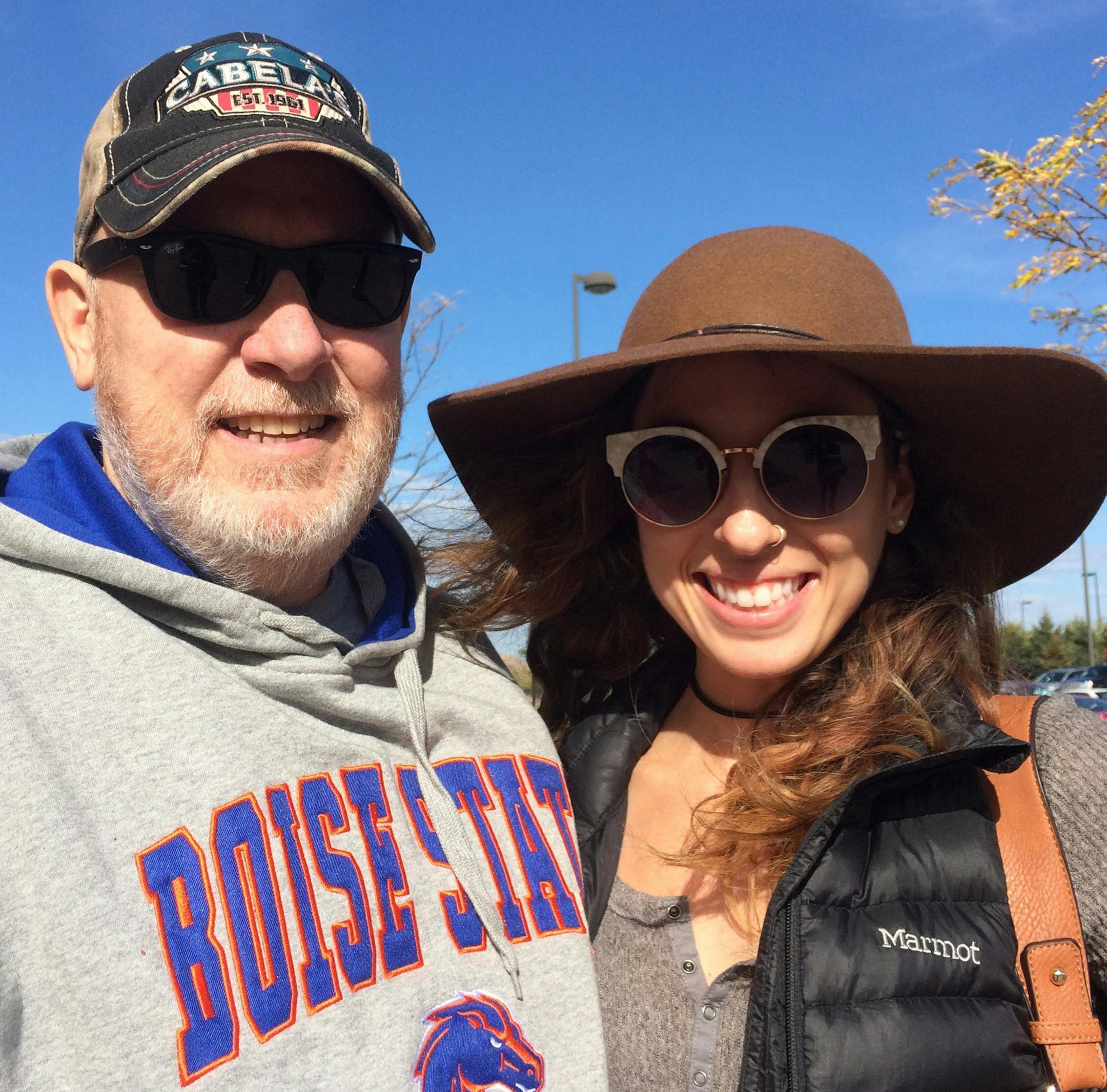 Joseph Bates with his daughter, Emma. Photo by Michelle Bates