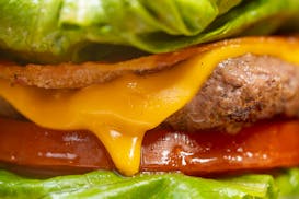 The Double California Cheese at Lion’s Tap in Eden Prairie is among our picks for best burgers in the Twin Cities.
