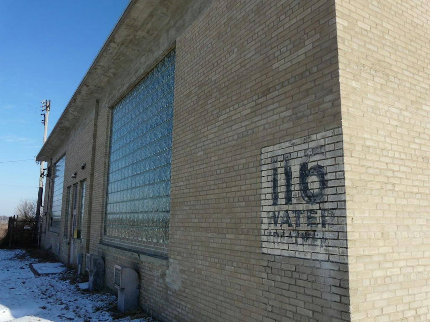 A water treatment plant on the TCAAP site cleans tainted underground supplies.