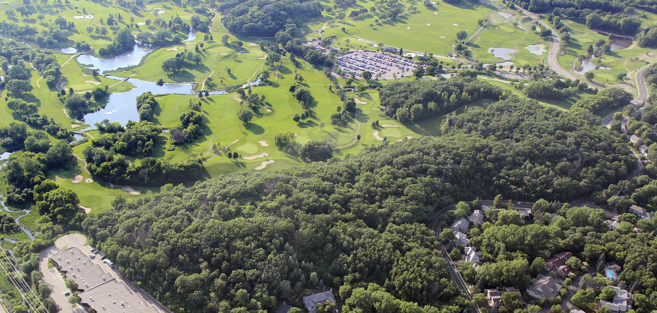 Proposed snowmaking, ski trails and snow tube hill at Braemar Park. View to the Northwest.
