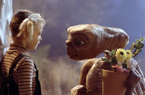 Gertie (Drew Barrymore) says goodbye to E.T. in "E.T. The Extra-Terrestrial."