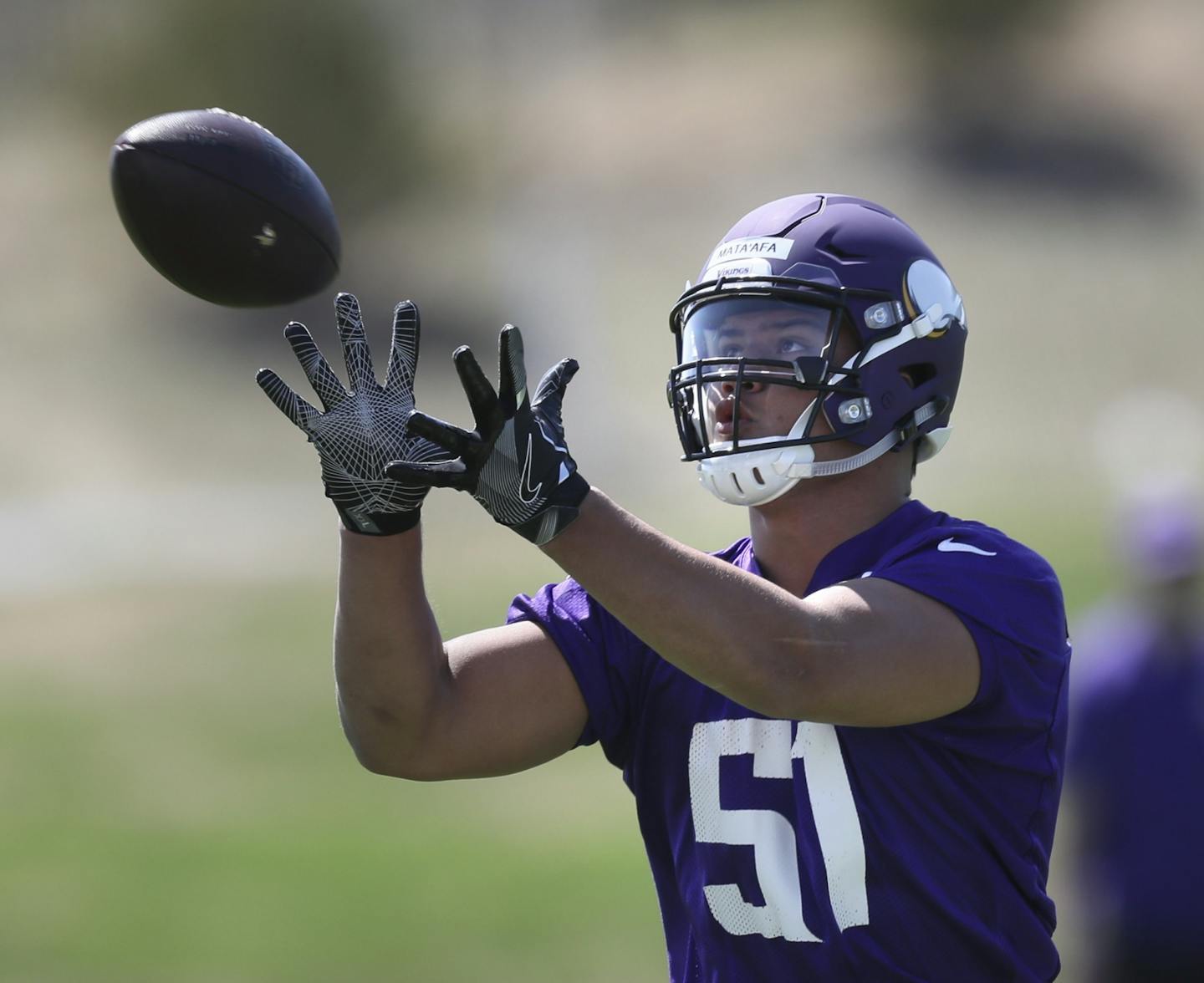 The Vikings are turning former Washington State defensive lineman Hercules Mata'afa into a linebacker.