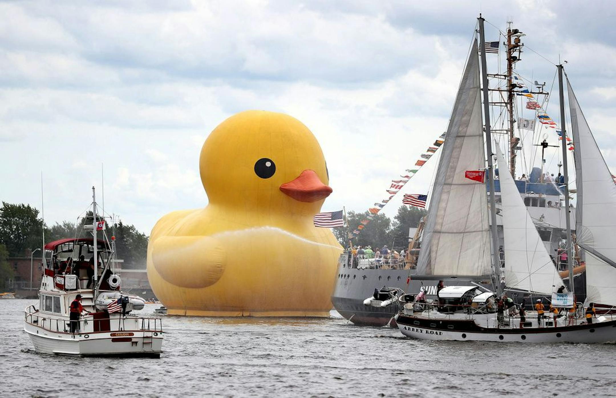Last time the tall ships came to town in 2016, they drew about a quarter of a million people -- and one large rubber duck, which will also return this year.