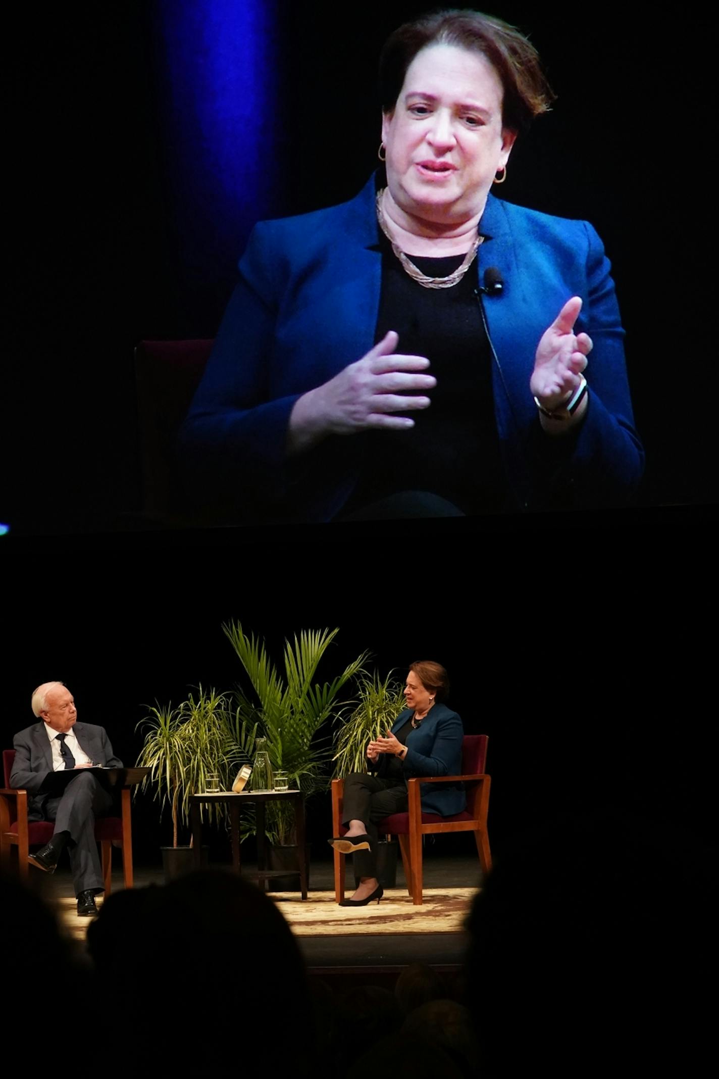 U.S. Supreme Court Justice Elena Kagan spoke Monday with host Bob Stein at the University of Minnesota in the Stein Lecture at Northrop.