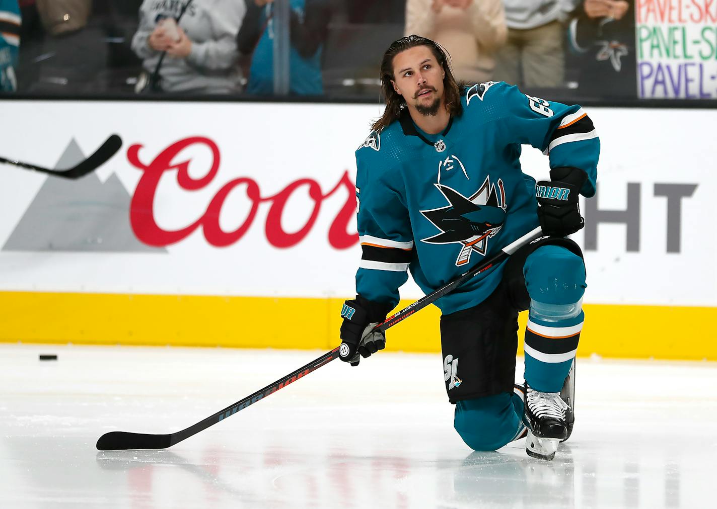 San Jose Sharks defenseman Erik Karlsson