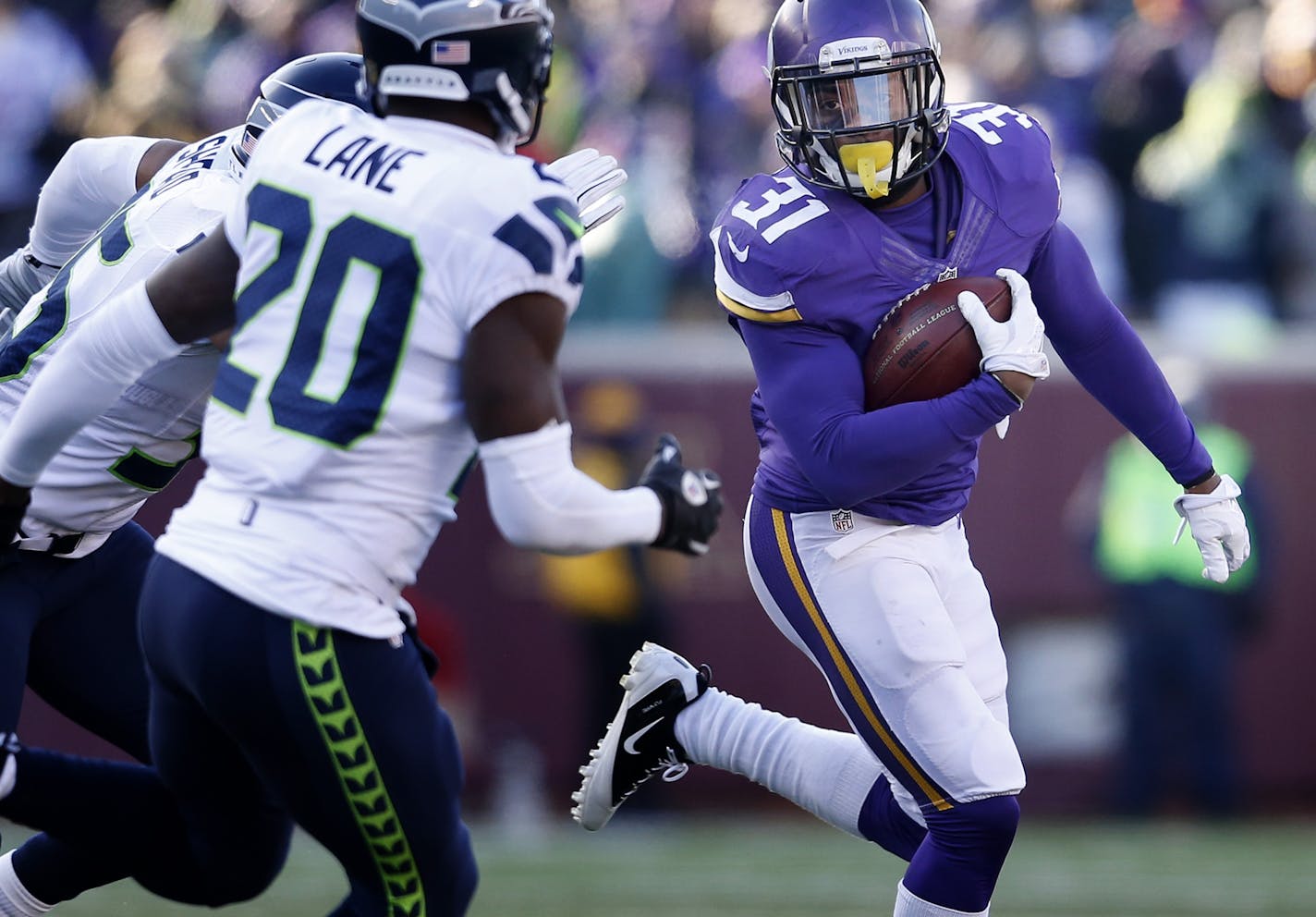 Minnesota Vikings Jerick McKinnon (31).