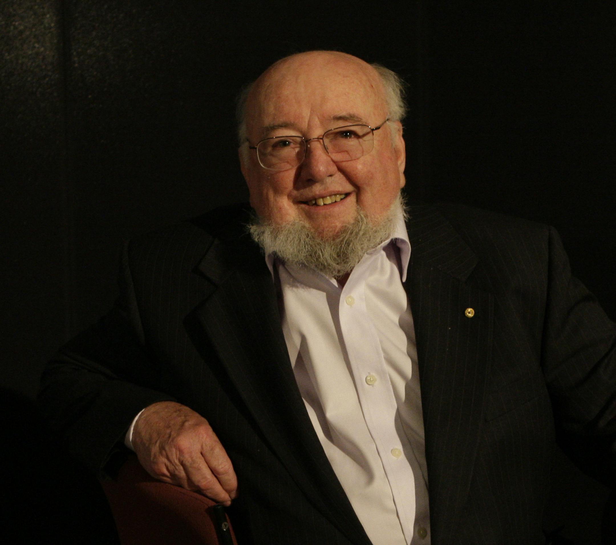 Thomas Keneally at the 2008 Prime Minister's Literary Awards at Parliament House in Canberra. (Photo by Newspix/Getty Images)