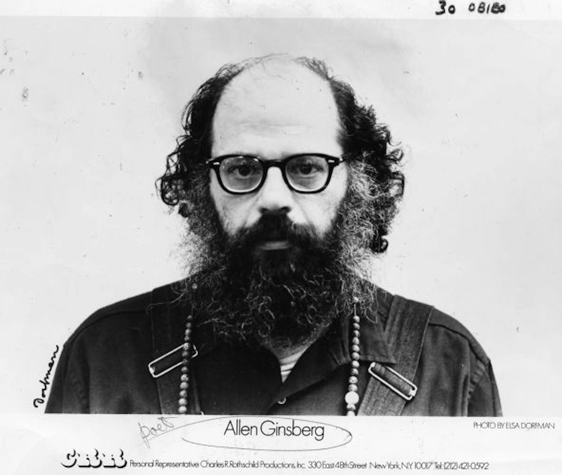 Allen Ginsberg, 1977.