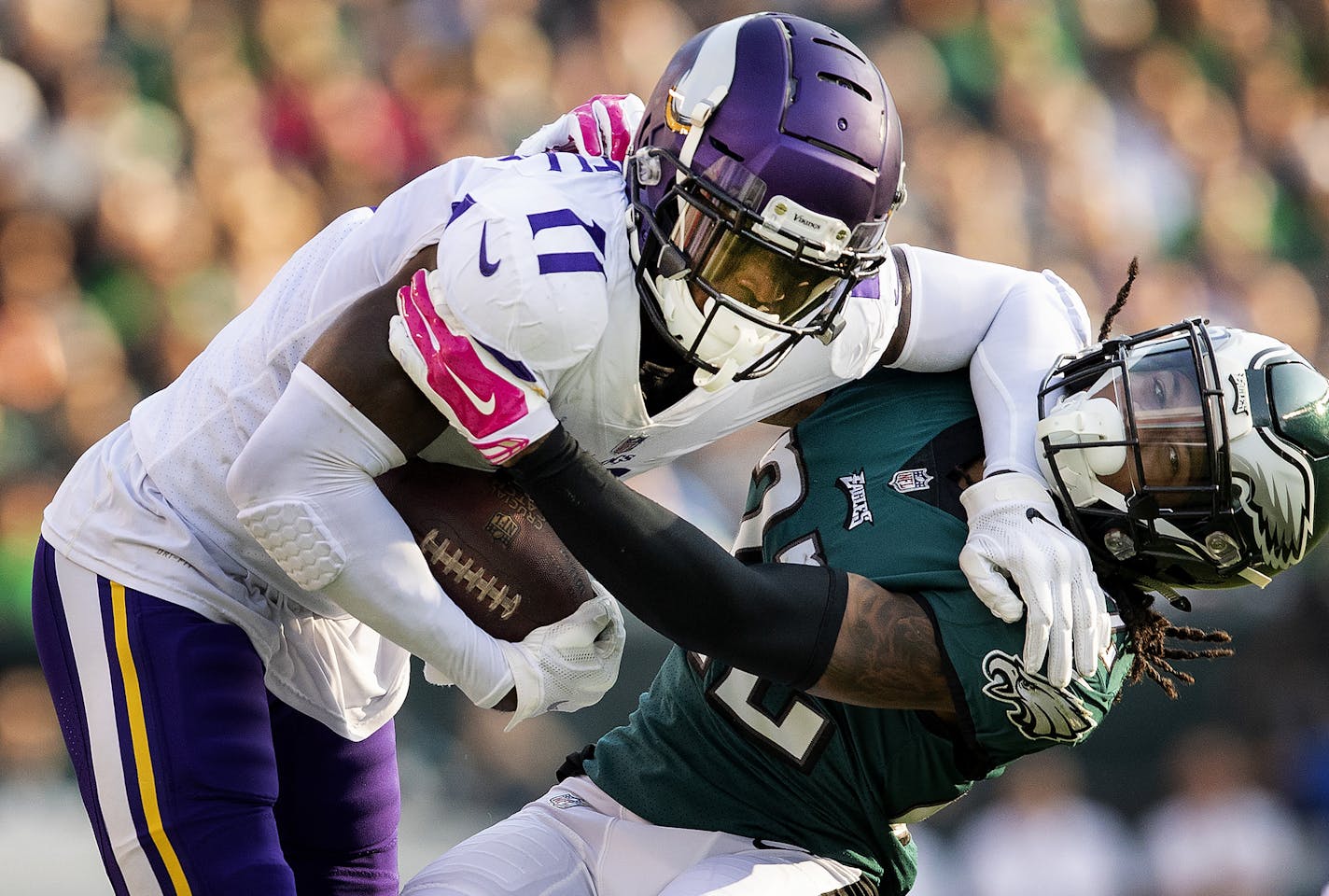 Minnesota Vikings Laquon Treadwell. ] CARLOS GONZALEZ &#xef; cgonzalez@startribune.com &#xf1; October 7, 2018, Philadelphia, PA, Lincoln Financial Field, NFL, Minnesota Vikings vs. Philadelphia Eagles