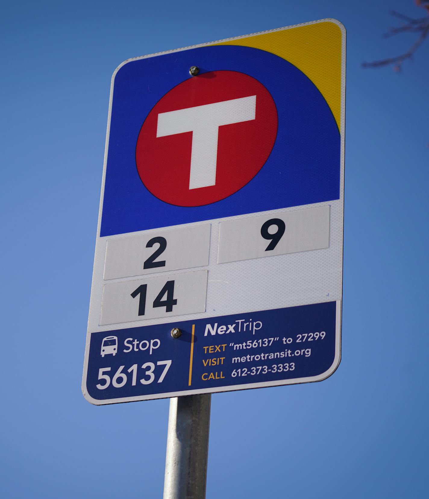 A replaced bus stop on Franklin Avenue in Minneapolis was photographed Thursday, Jan. 16, 2019. ] Shari L. Gross &#xa5; shari.gross@startribune.com Metro Transit has replaced 12,000 bus stop signs and added more than 130 new shelters across the transit system, five years after launching a "Better Bus Stop" program to improve the customer experience at bus stops across the metro. The initiative was spurred in part by Star Tribune reporting showing wide discrepancies between ridership and where bu