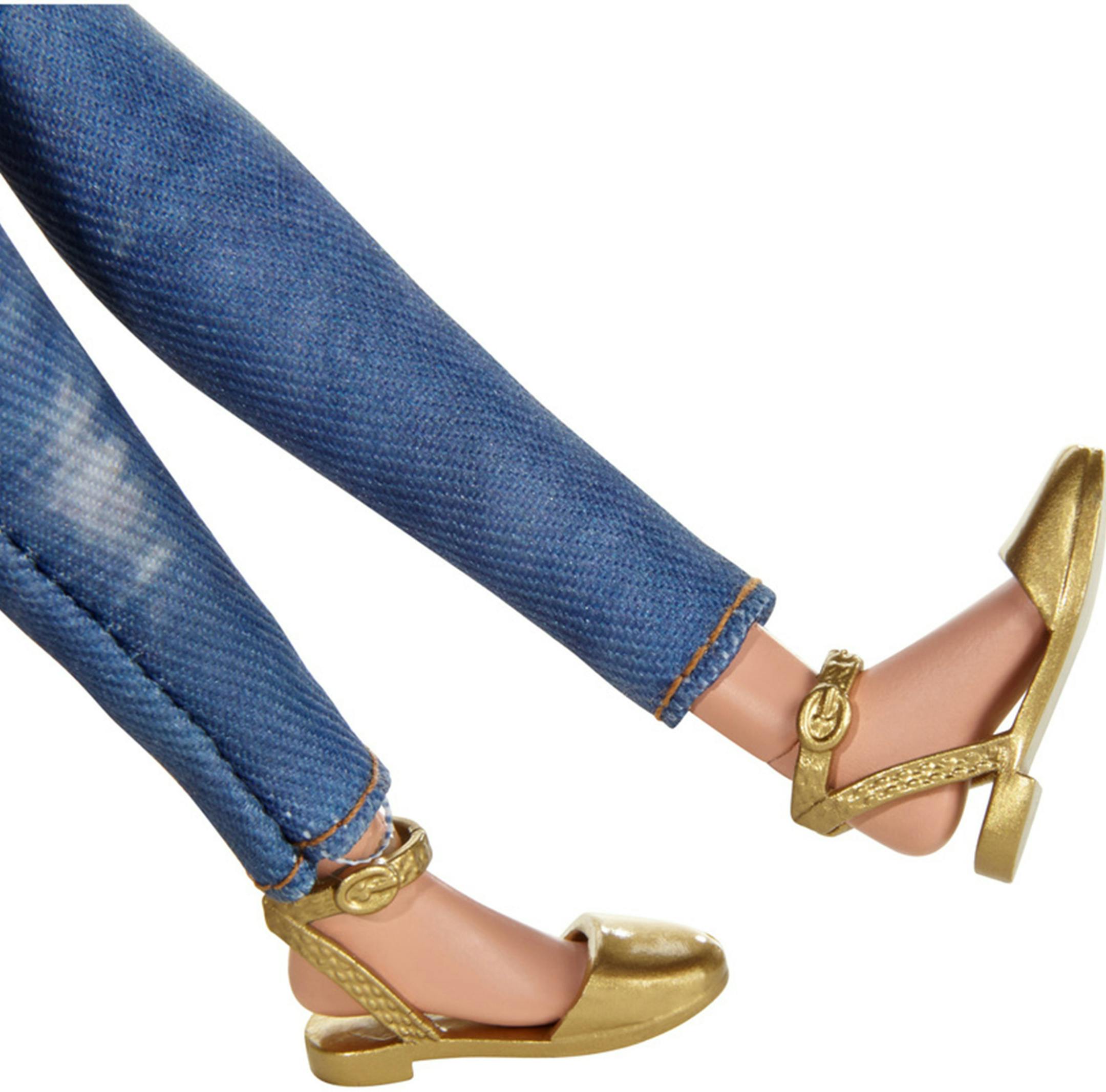 Mattel has introduced a line of Barbie dolls with flexible ankles, allowing her to wear flats. (Mattel)