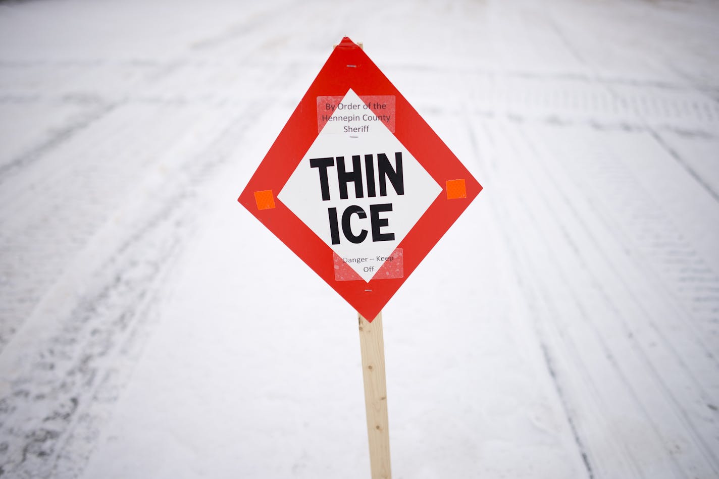 A thin ice sign marks the area under the bridge separating Grays Bay and Wayzata Bay. ] (Aaron Lavinsky | StarTribune) Over the course of a particularly Minnesotan 24 hours, three vehicles have gone through the ice on Lake Minnetonka. Authorities are warning drivers off of the thin ice, which has become tempting during this week's freeze. We'll be taking a look at how this year compares to other years in terms of ice safety (and accidents), and what draws drivers to make this treacherous trek in