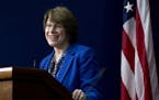 Sen. Amy Klobuchar, shown at the White House in February, has been working for years on a long-term plan to boost the nearly broke Highway Trust Fund.
