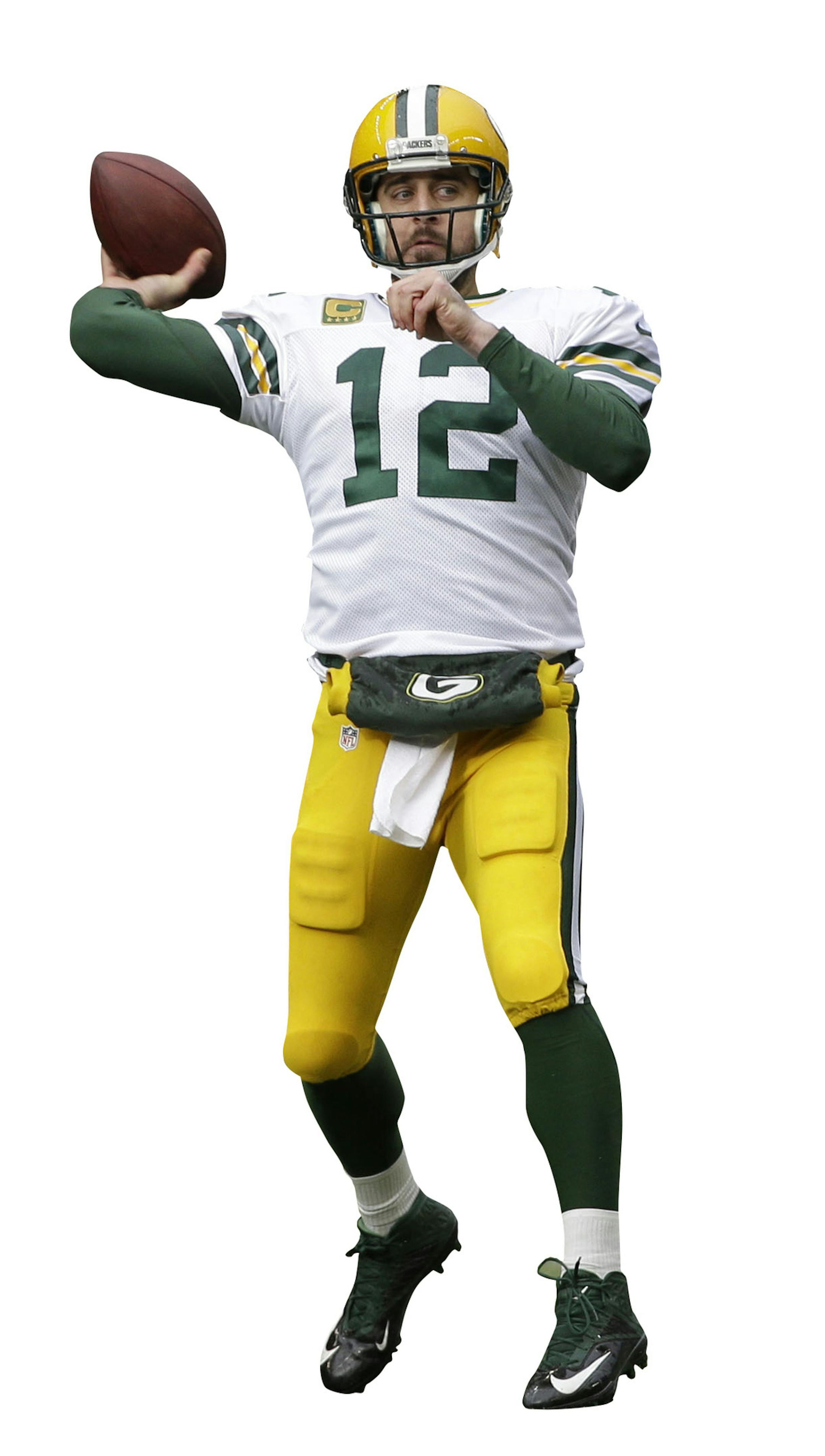 Green Bay Packers quarterback Aaron Rodgers (12) throws against the Seattle Seahawks during the first half of the NFL football NFC Championship game Sunday, Jan. 18, 2015, in Seattle. (AP Photo/David J. Phillip) ORG XMIT: NFC1