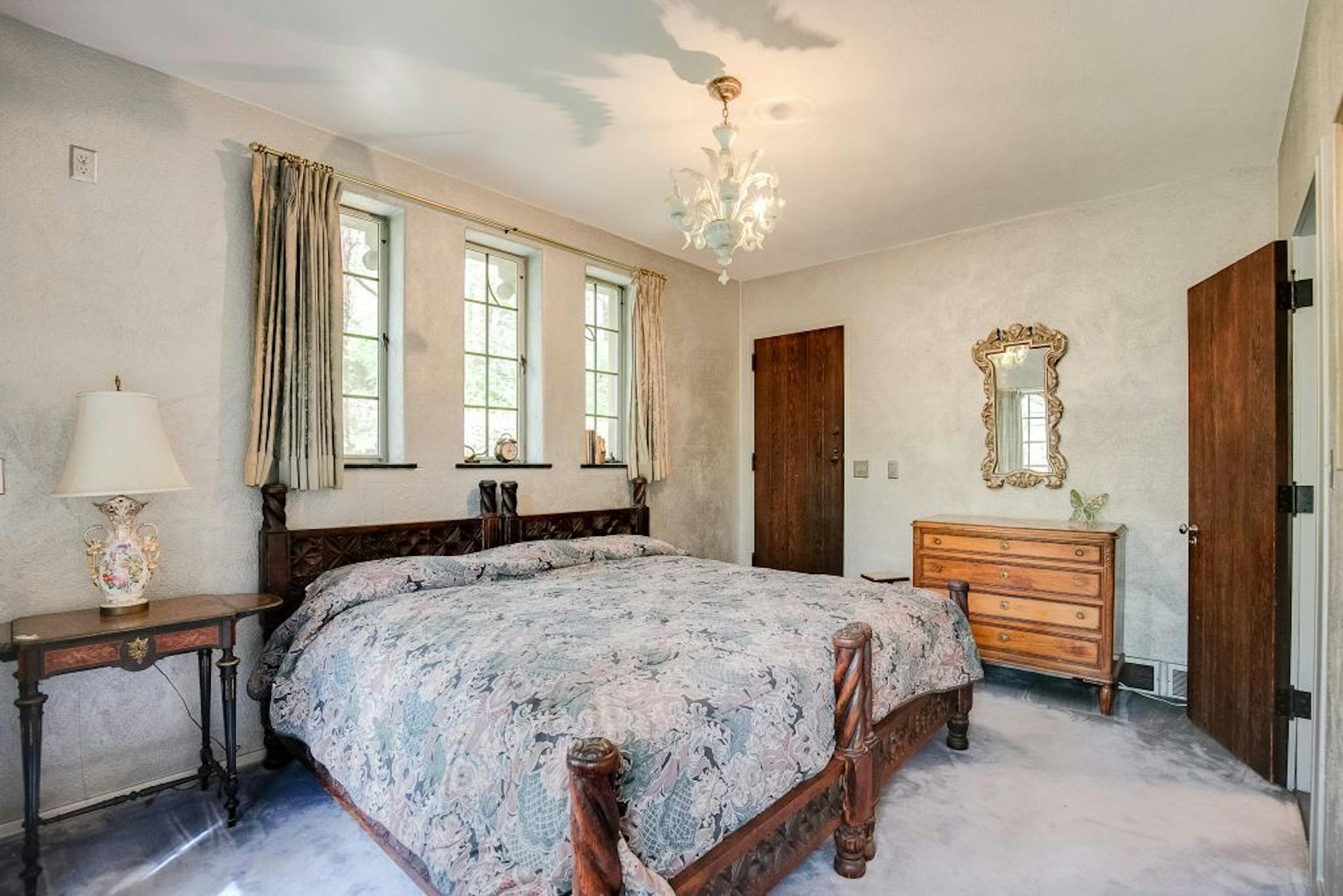 One of the bedrooms.