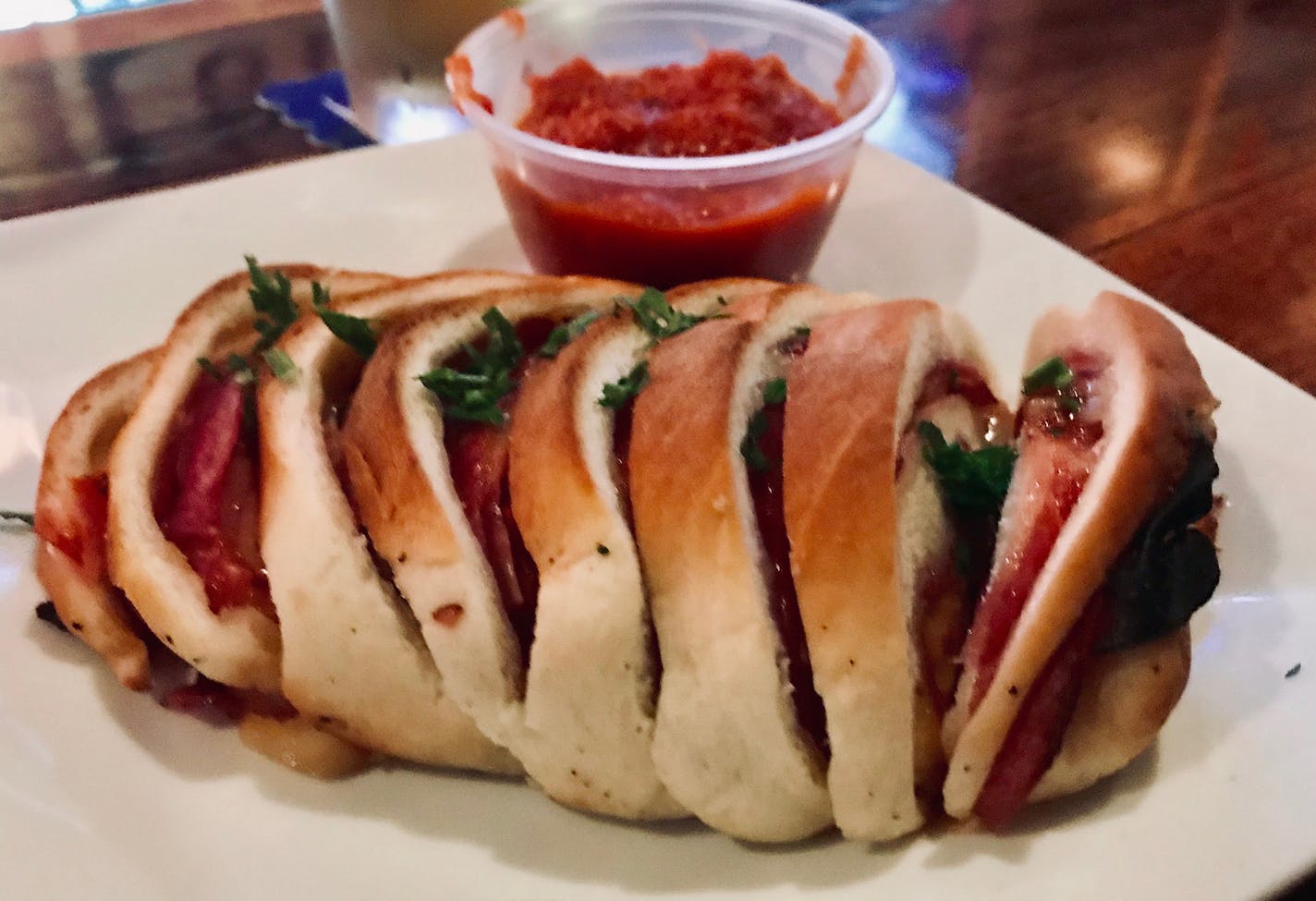 The Iron Ranger serves up stromboli.