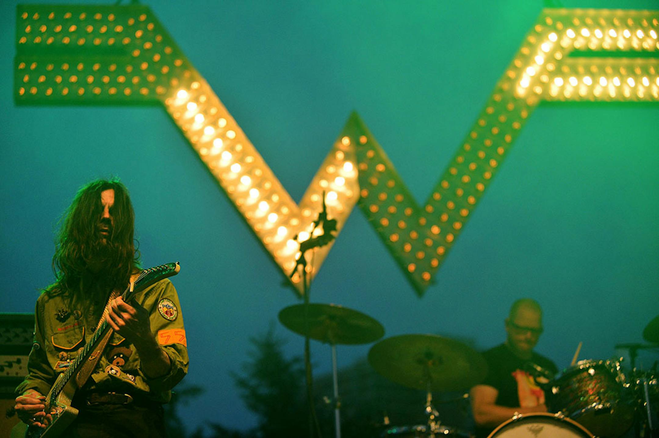 From left, Brian Bell and Patrick Wilson of Weezer performed in Minneapolis, Minn., during The Basilica Block Party on Friday July 10, 2015. The Block Party features food vendors and performers such as Weezer and Wilco. The Block Party�s proceeds benefit the Basilica Landmark and The Basilica�s St. Vincent de Paul outreach program.