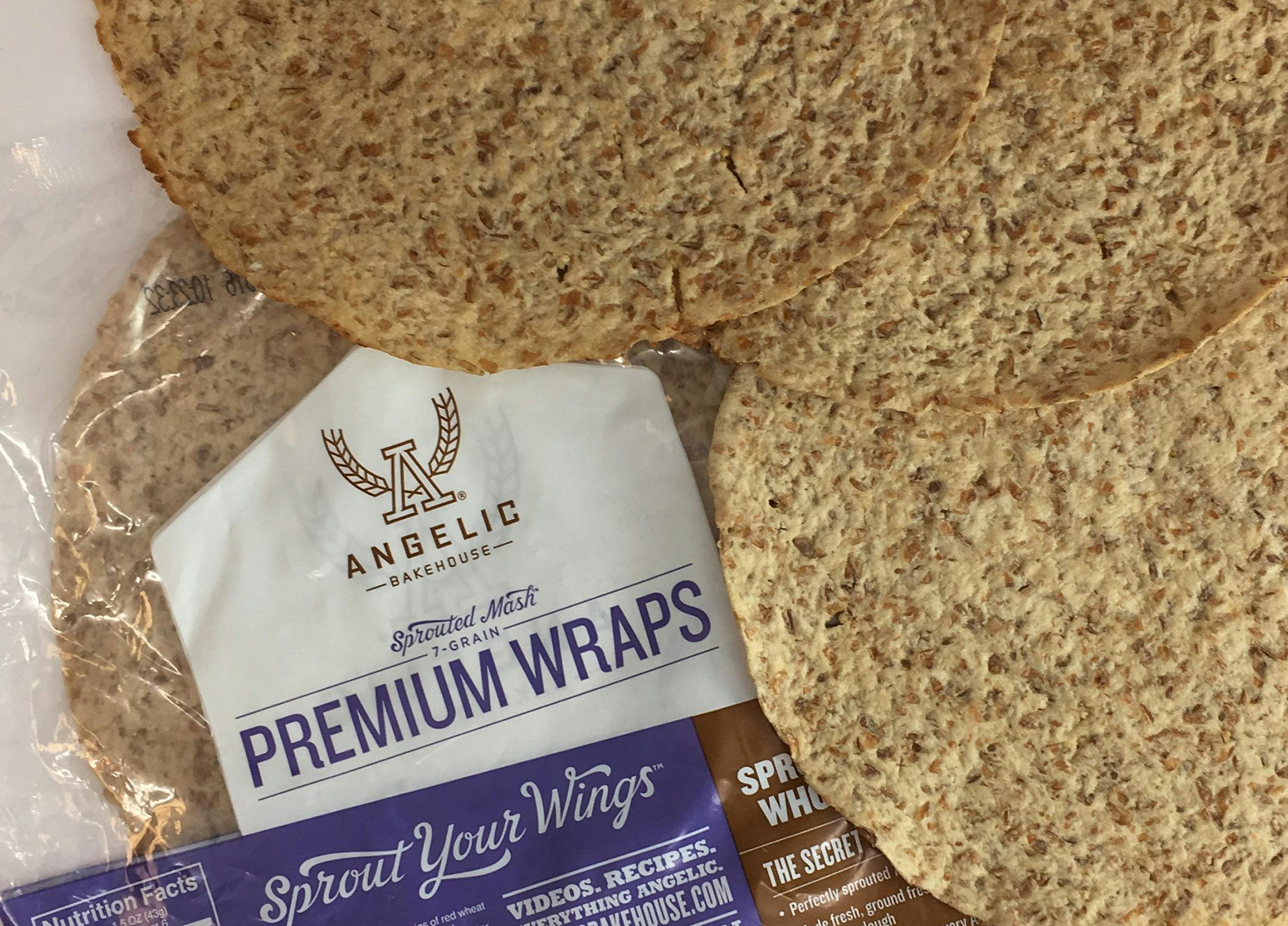 Sprouted grain wraps from Angelic Bakehouse, owned by James and Jenny Marino of Cudahy, Wis. For LOCAL092216
