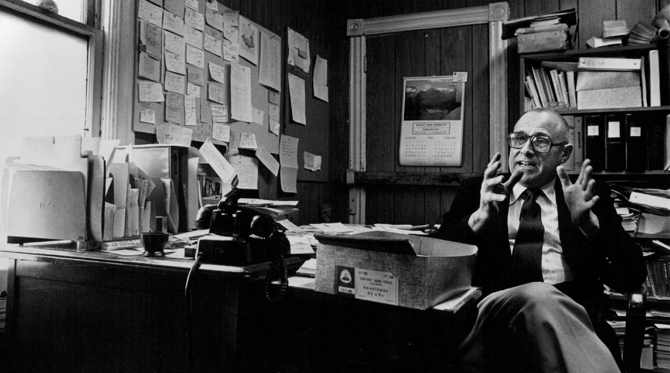 January 18,1980 Matthew Stark's office is decorated in Basic Clutter. The basic question is this: Is Matthew Stark a sort of Superman fighting for truth,justice and the American way? or is he a ruthless ogre bent on destroying the decency that keeps this country from washing down the sewer? January 8,1980 Kent Kobersteen, Minneapolis Star Tribune