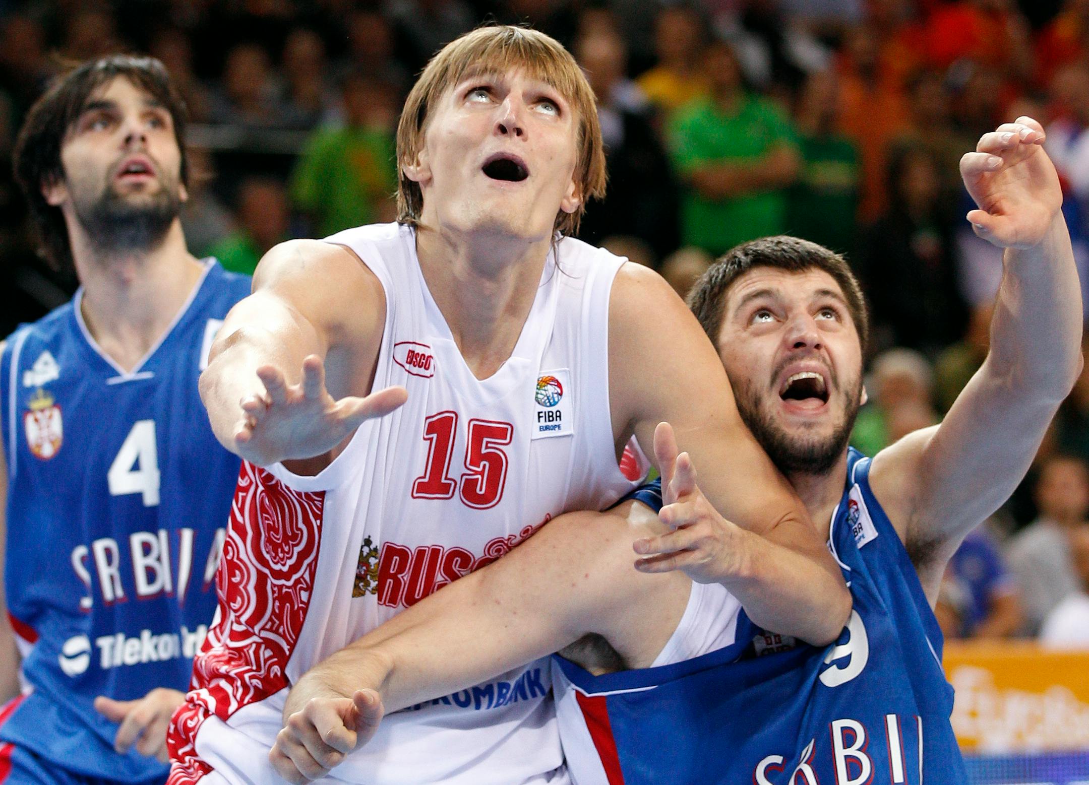 Wolves fans will have plenty of opportunities to see new forward Andrei Kirilenko (center).