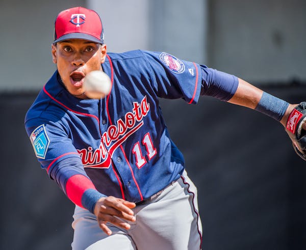 Twins shortstop Jorge Polanco in Fort Myers last month.