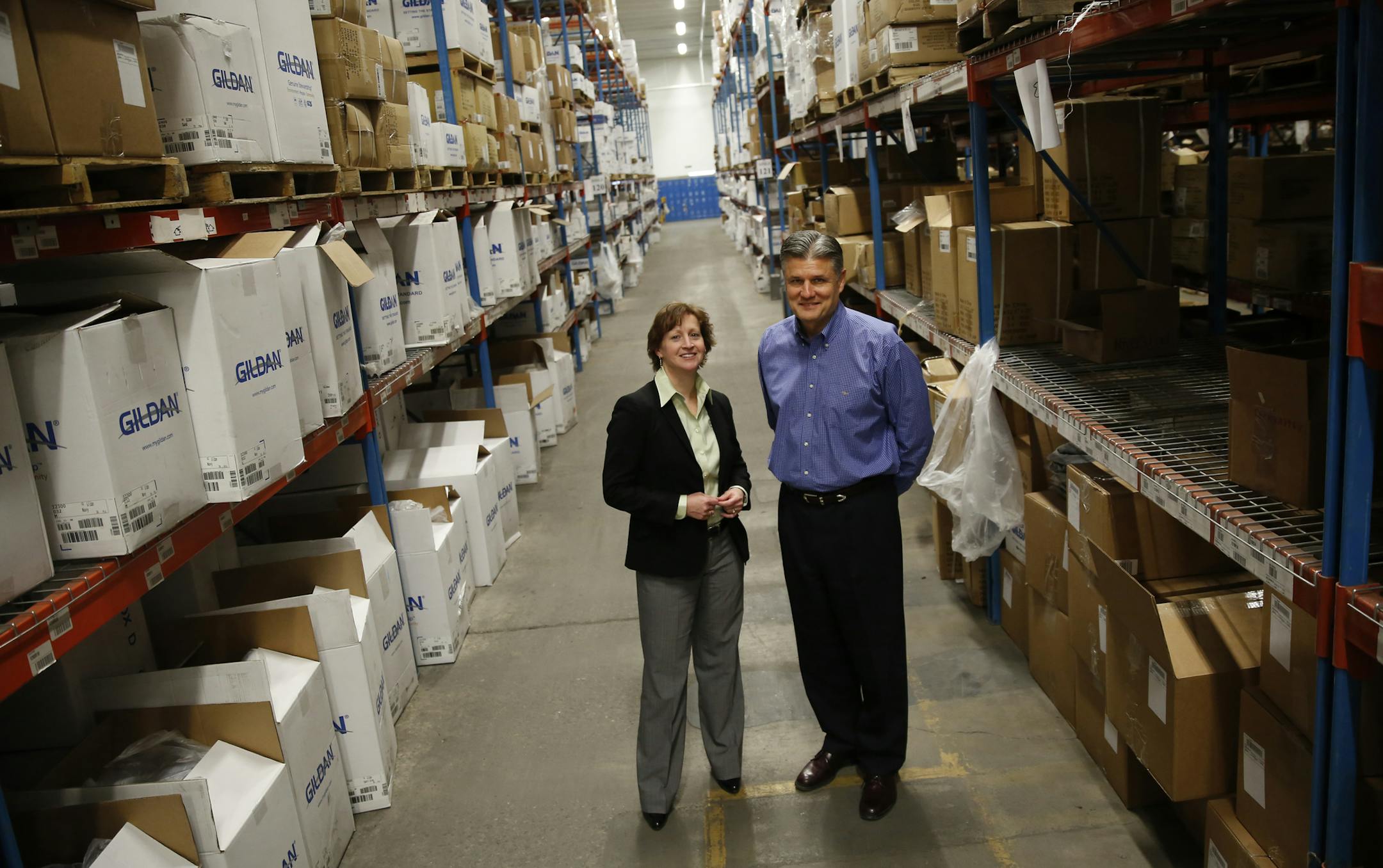 River’s End Trading Co. COO Maria Snyder and CEO Richard Ward are optimistic about a device developed by the company that speeds up on-the-pocket embroidery.