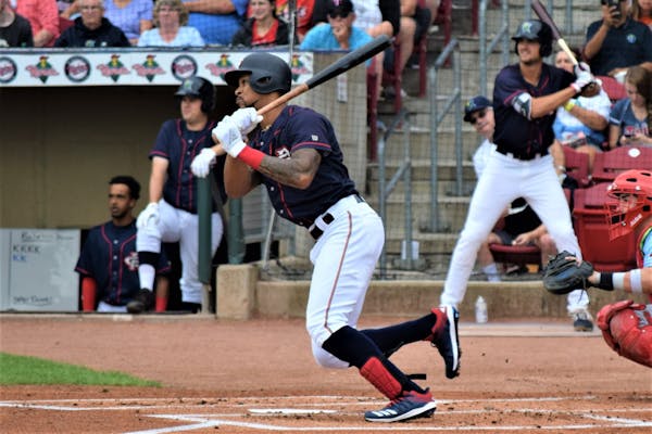 Byron Buxton went 1-for-3 as the DH for Cedar Rapids on Sunday as the team's designated hitter.