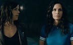 Neve Campbell and Courteney Cox get mixed up in murder, again, in “Scream.”